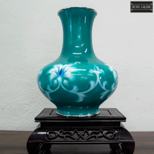 Cloisonne Green vase