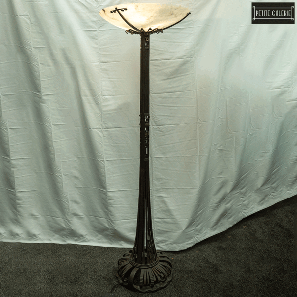 IRON & ALABASTER LAMP - Image 2
