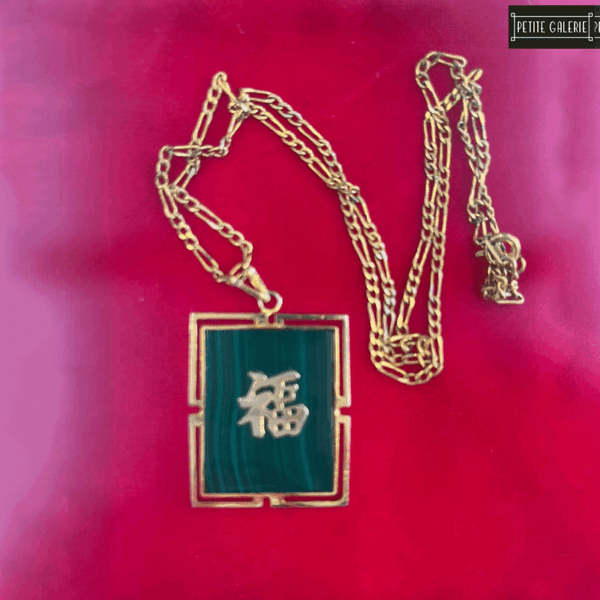 GOLD PLATED MALACHITE